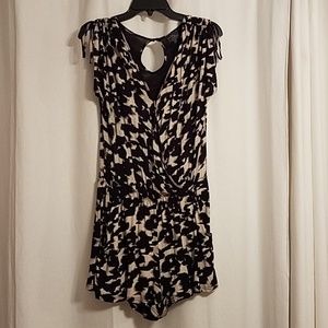 Black and white romper